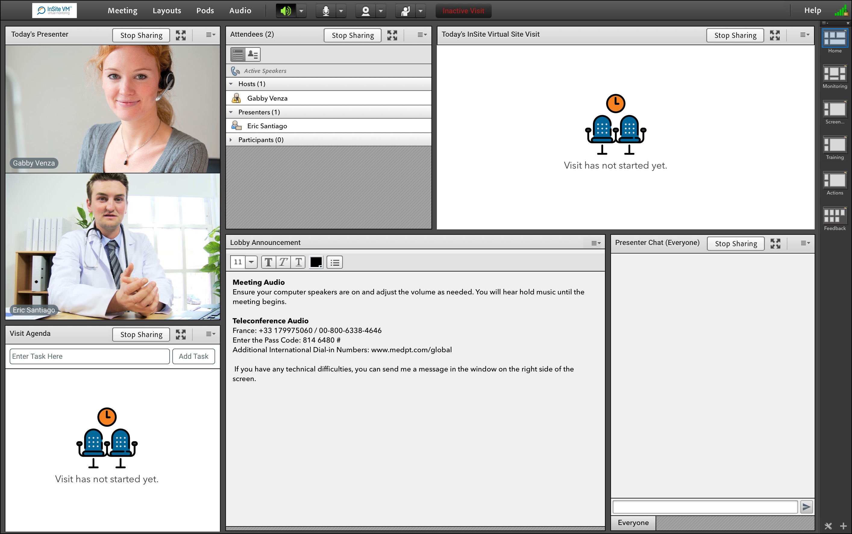 Adobe Connect Interactive PODs — 1.1.Home Layout