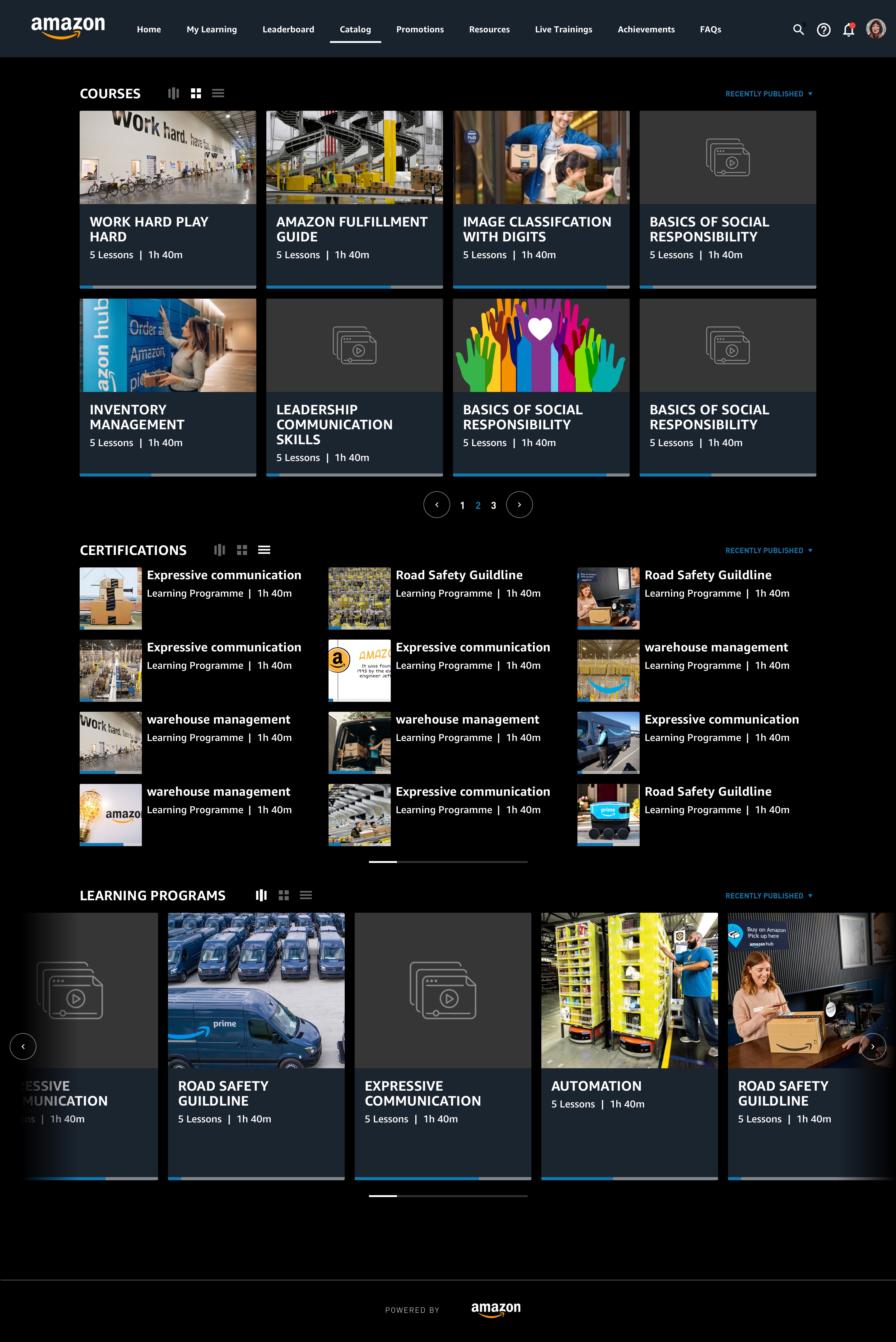 Amazon Retail Partner LMS — Catalog