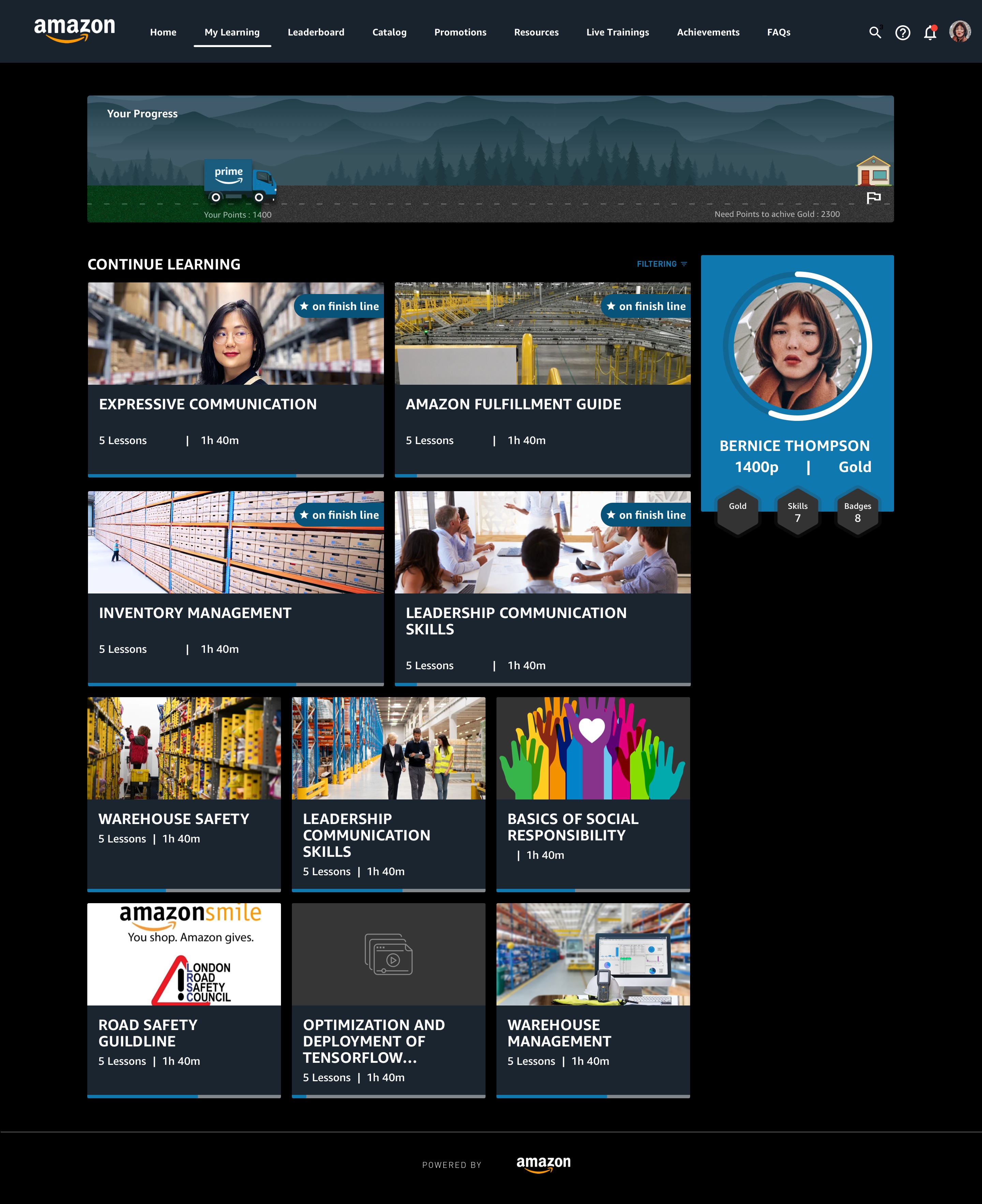 Amazon Retail Partner LMS — My Learning
