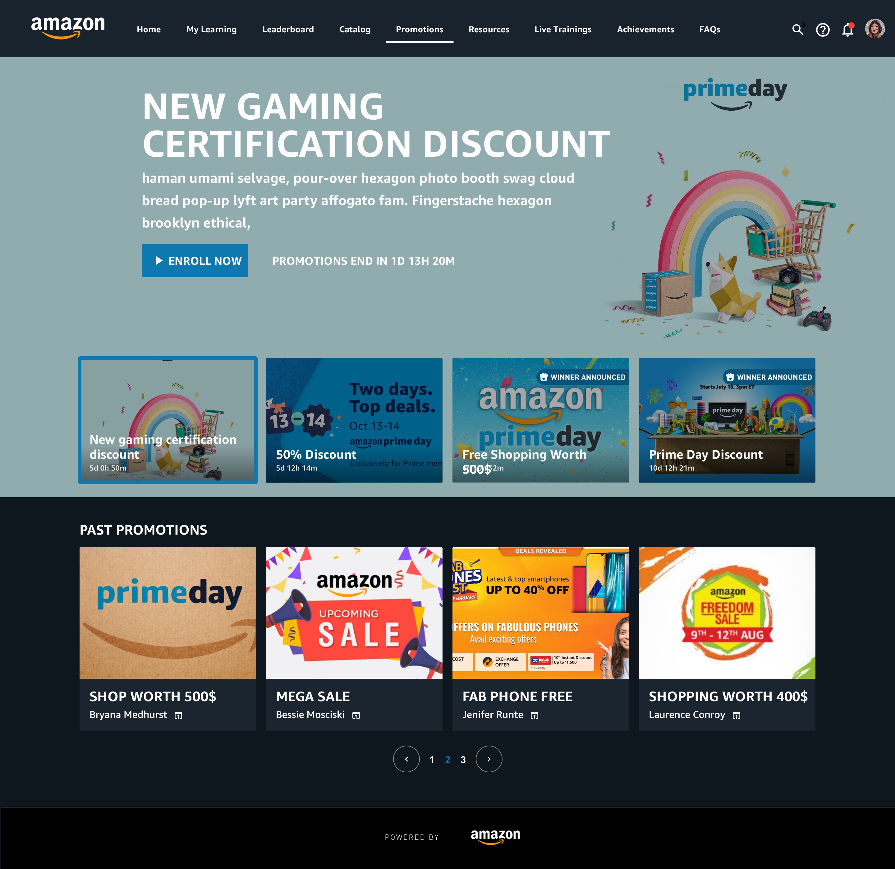 Amazon Retail Partner LMS — Promotions