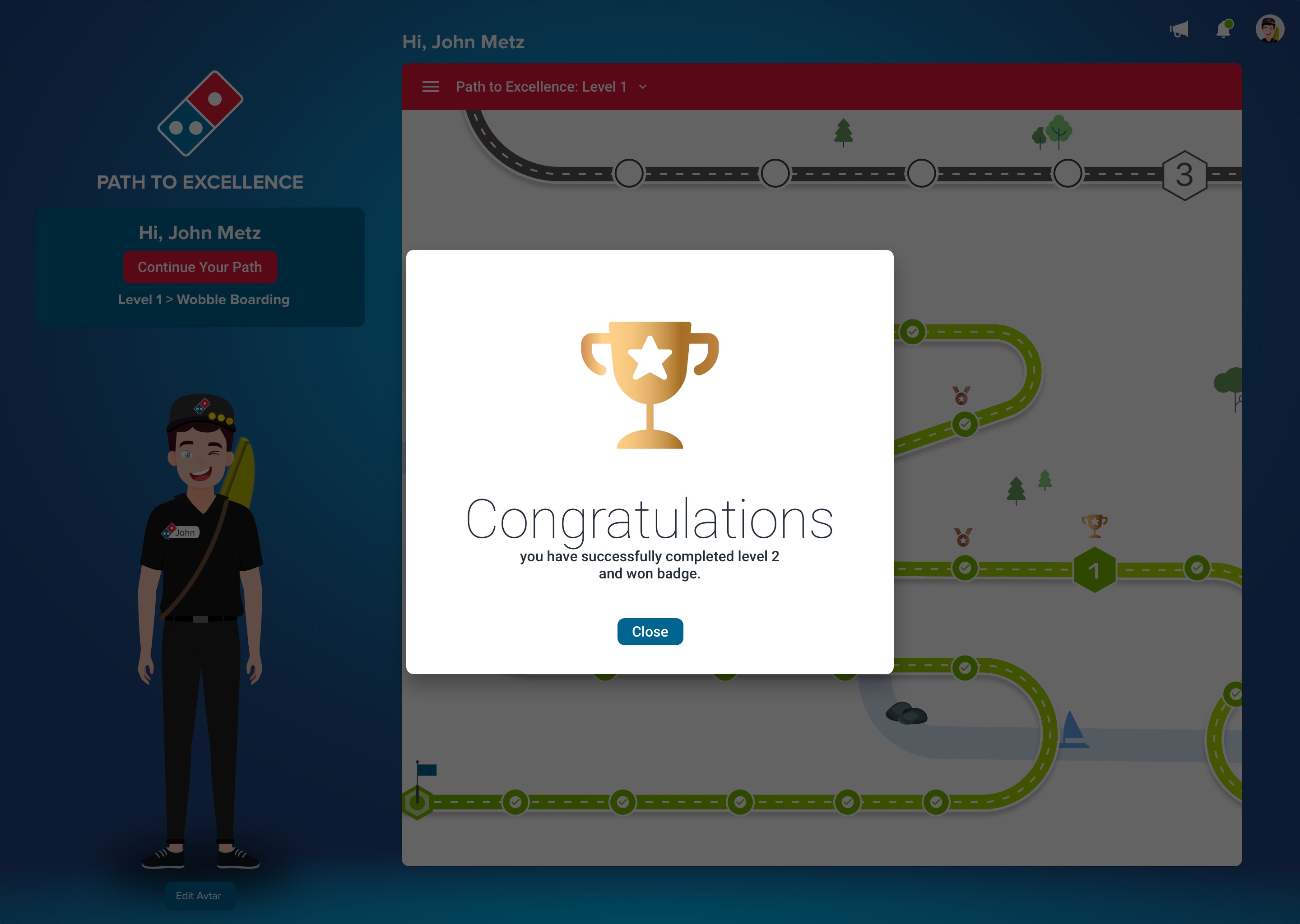 Domino's Australia Gamified Training — Award