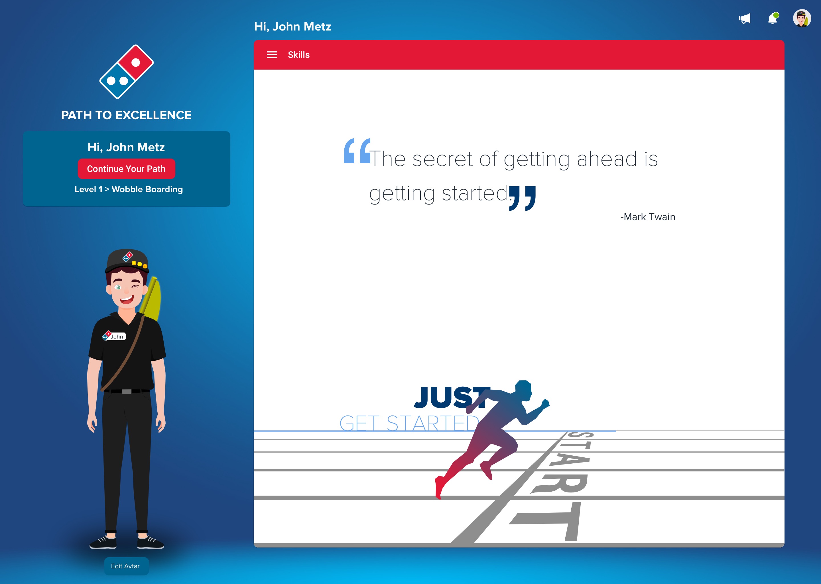 Domino's Australia Gamified Training — Empty