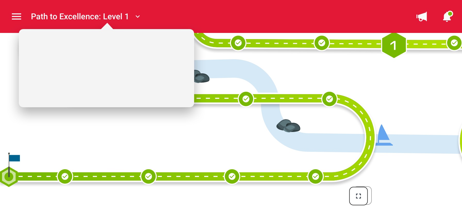 Domino's Australia Gamified Training — Map Menu