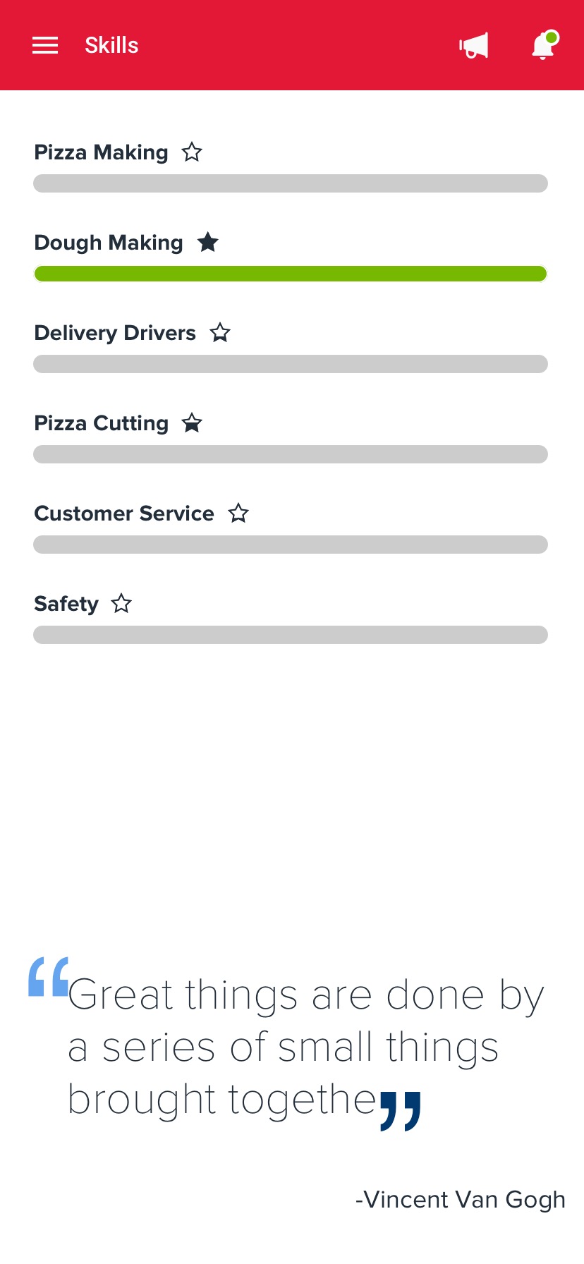 Domino's Australia Gamified Training — Skills