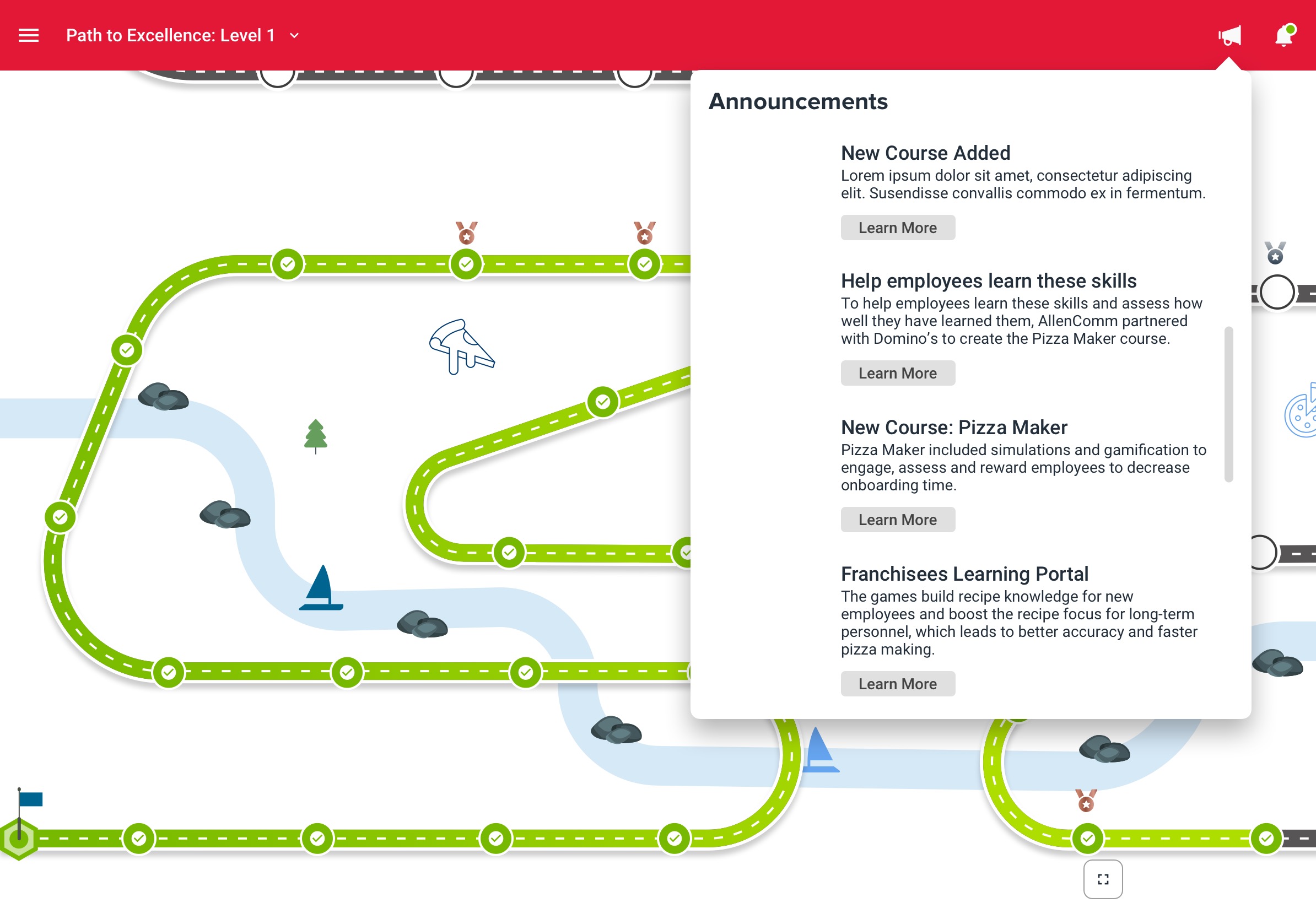 Domino's Australia Gamified Training — Announcements