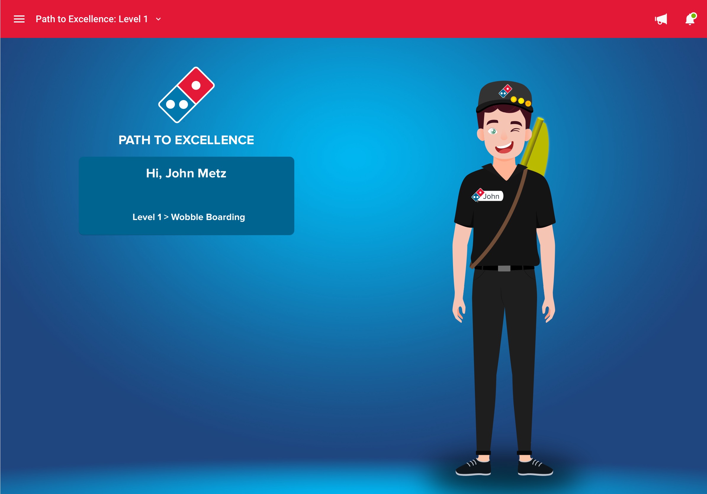 Domino's Australia Gamified Training — Home