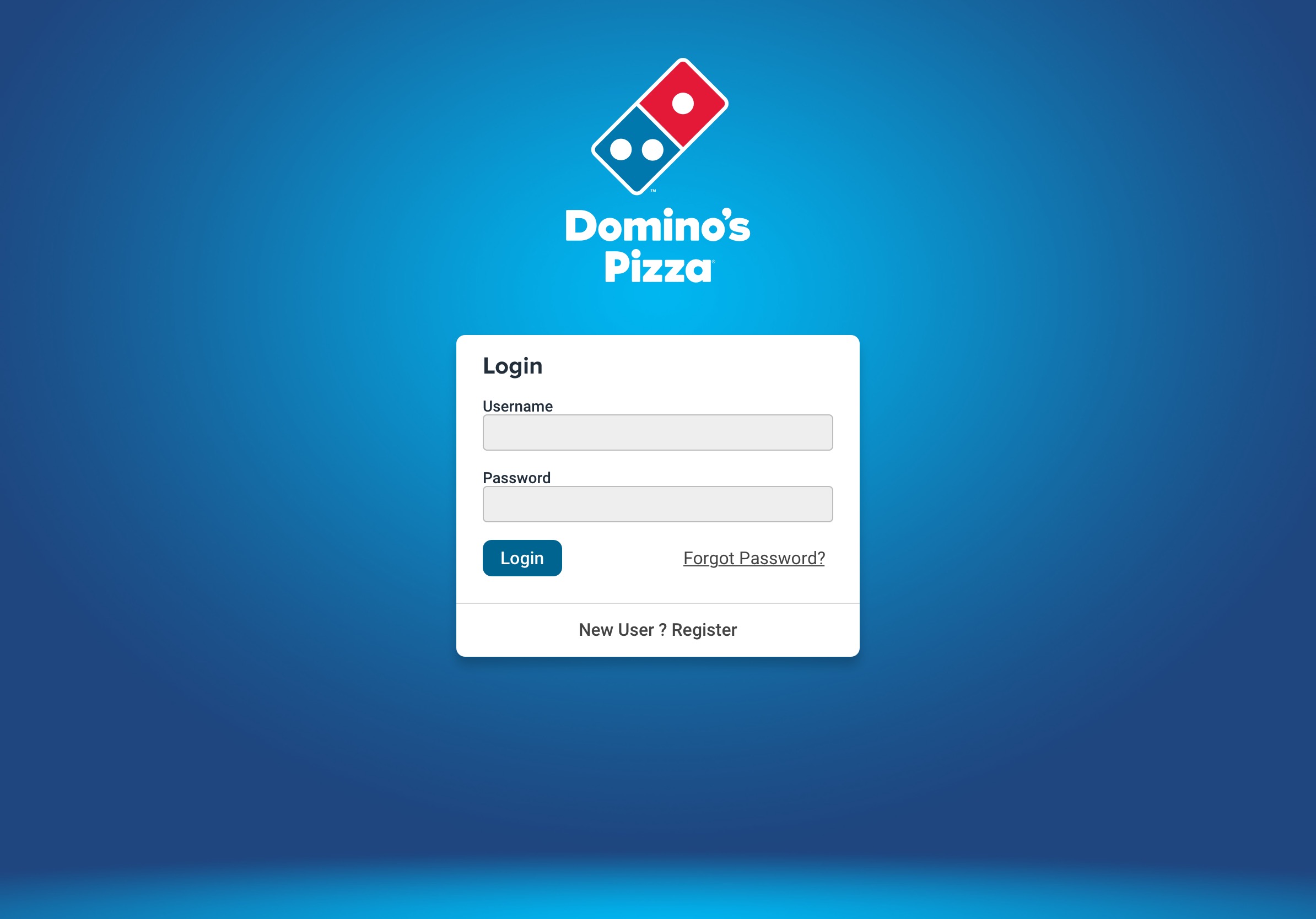 Domino's Australia Gamified Training — Login