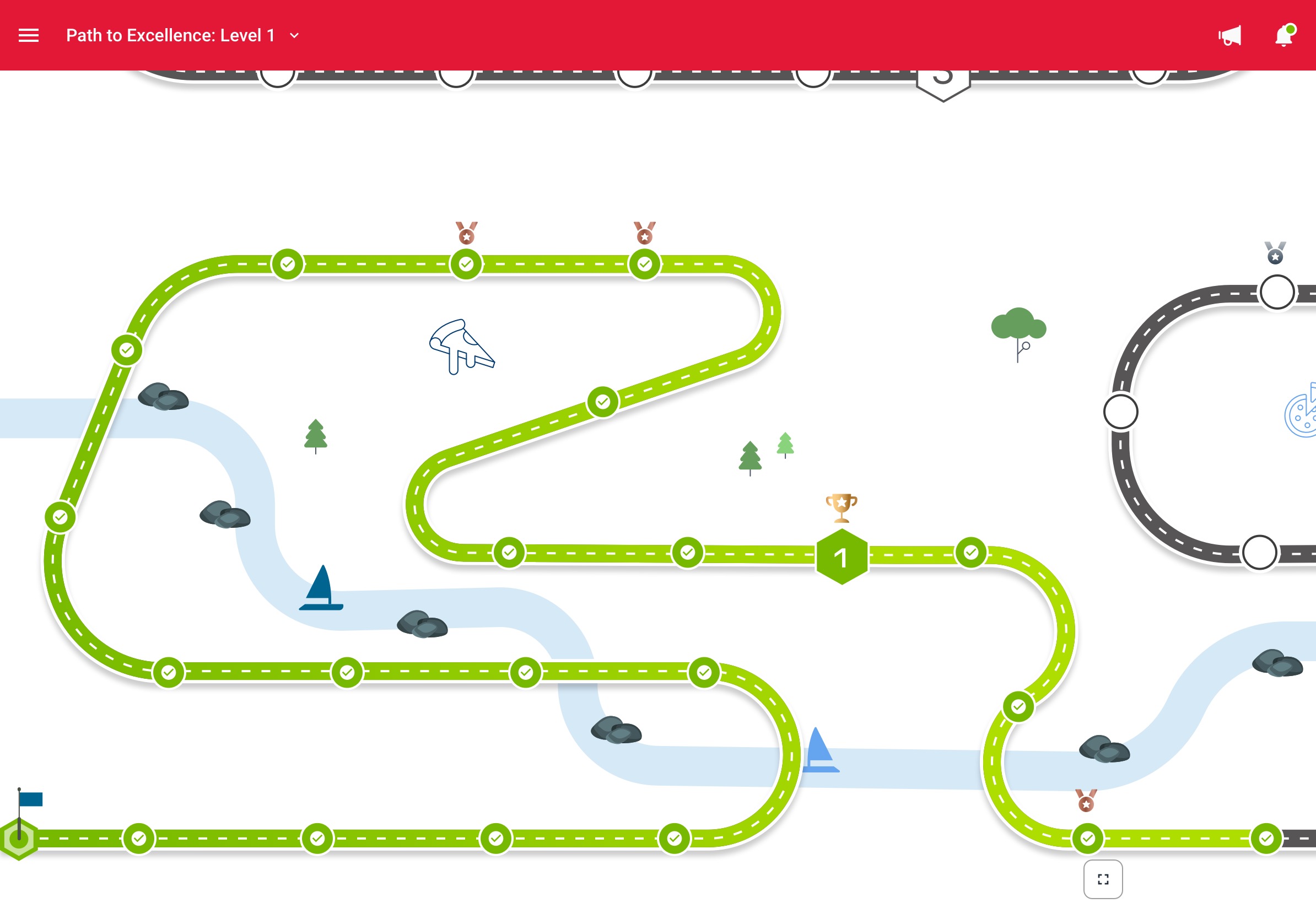 Domino's Australia Gamified Training — Map