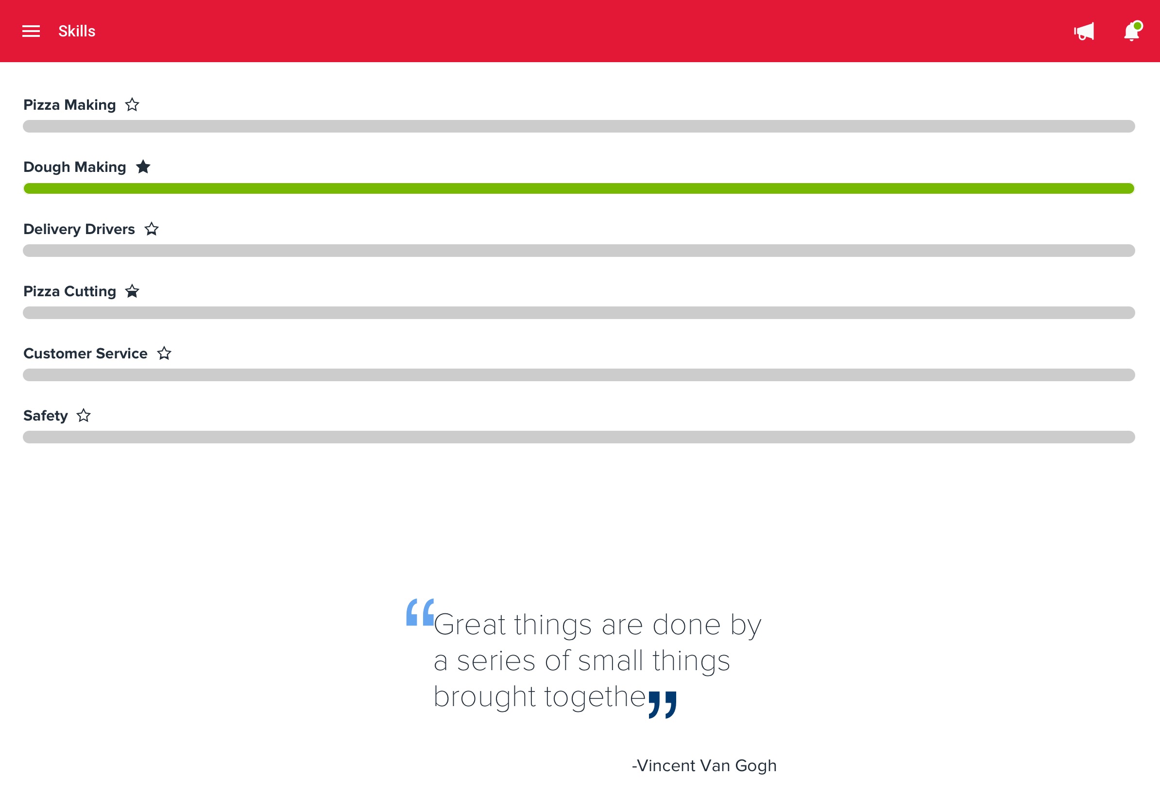 Domino's Australia Gamified Training — Skills