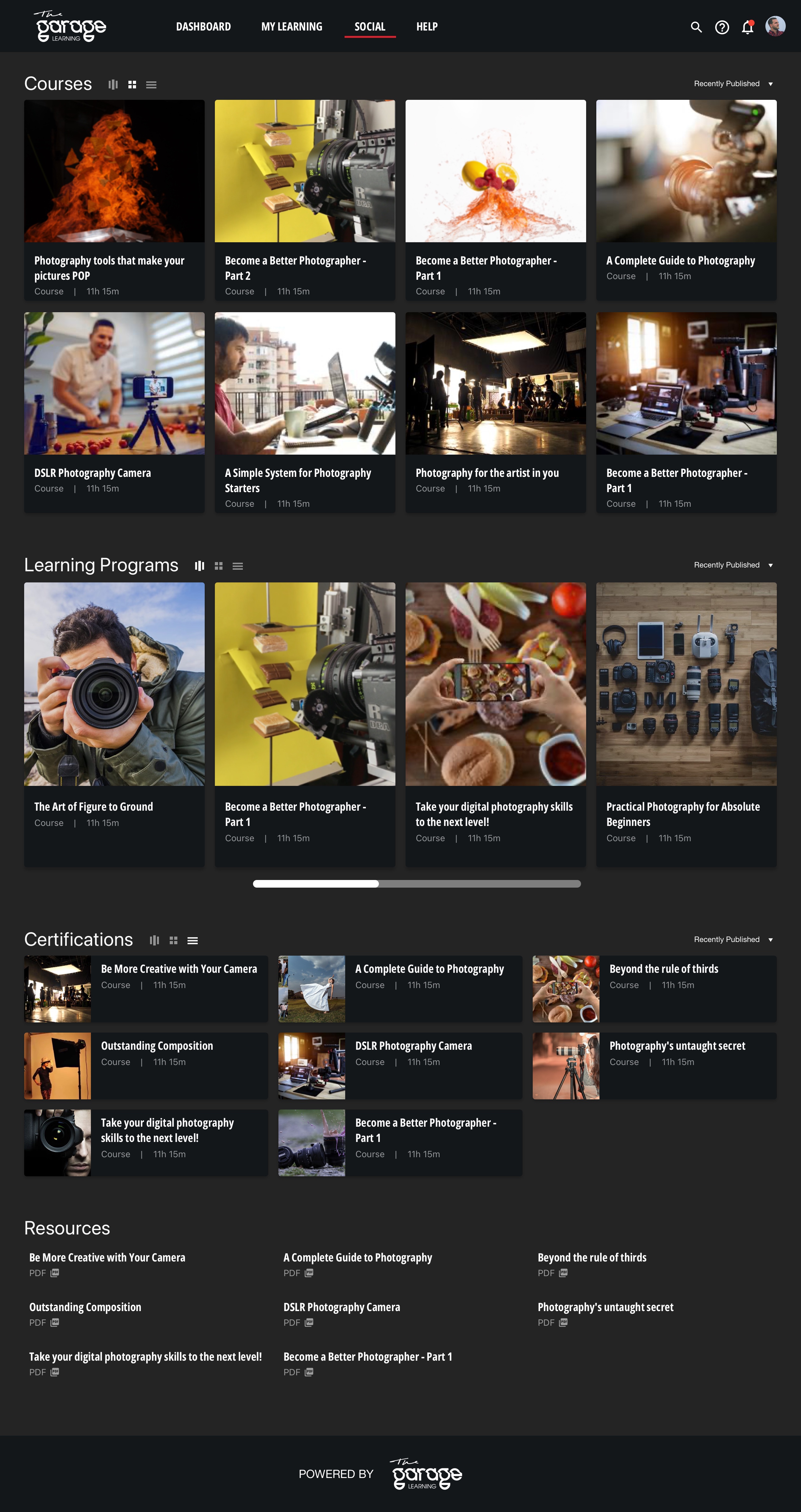 Garage Learning Creative Academy — Course Catalog