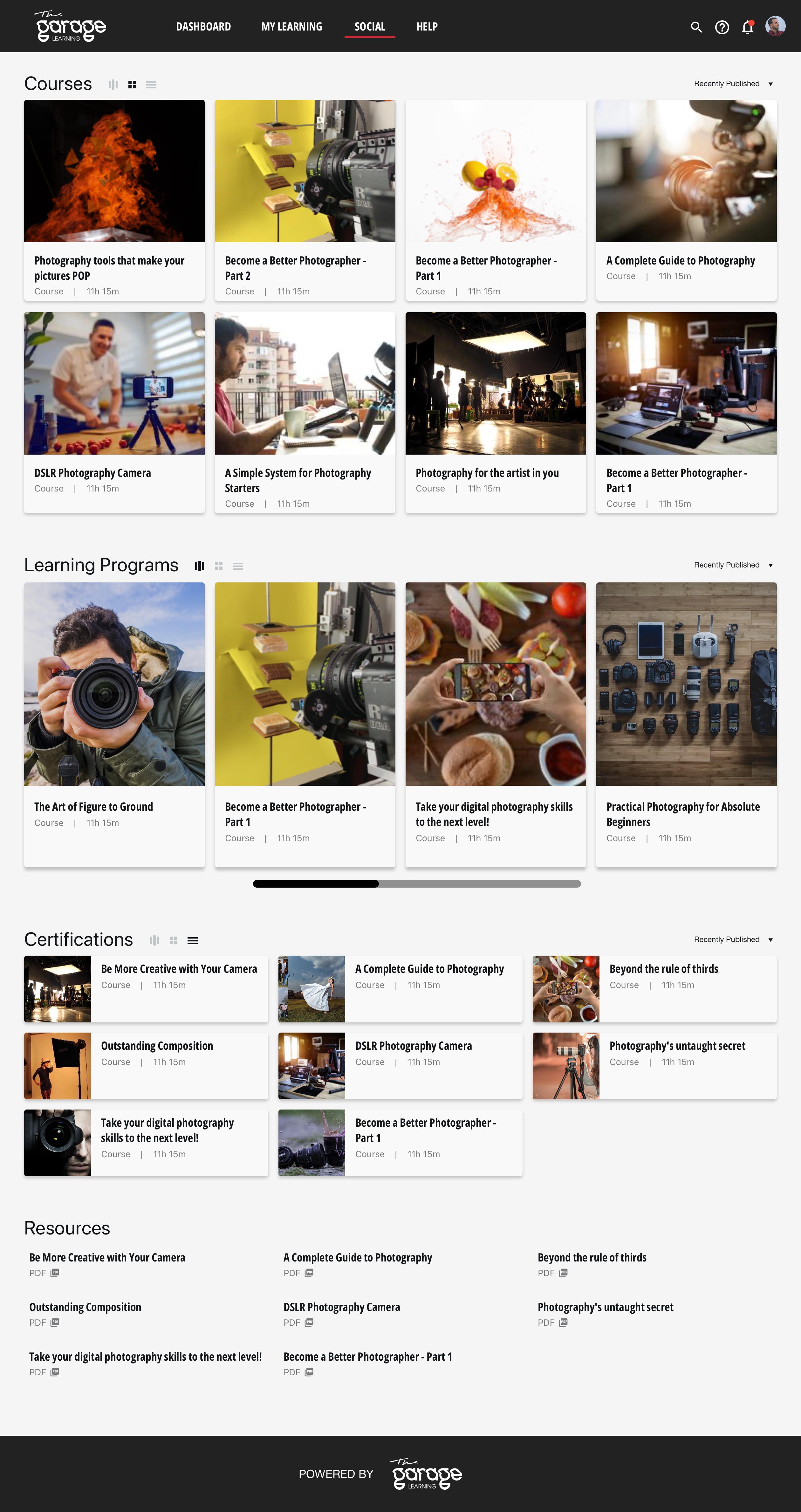 Garage Learning Creative Academy — Course Catalog