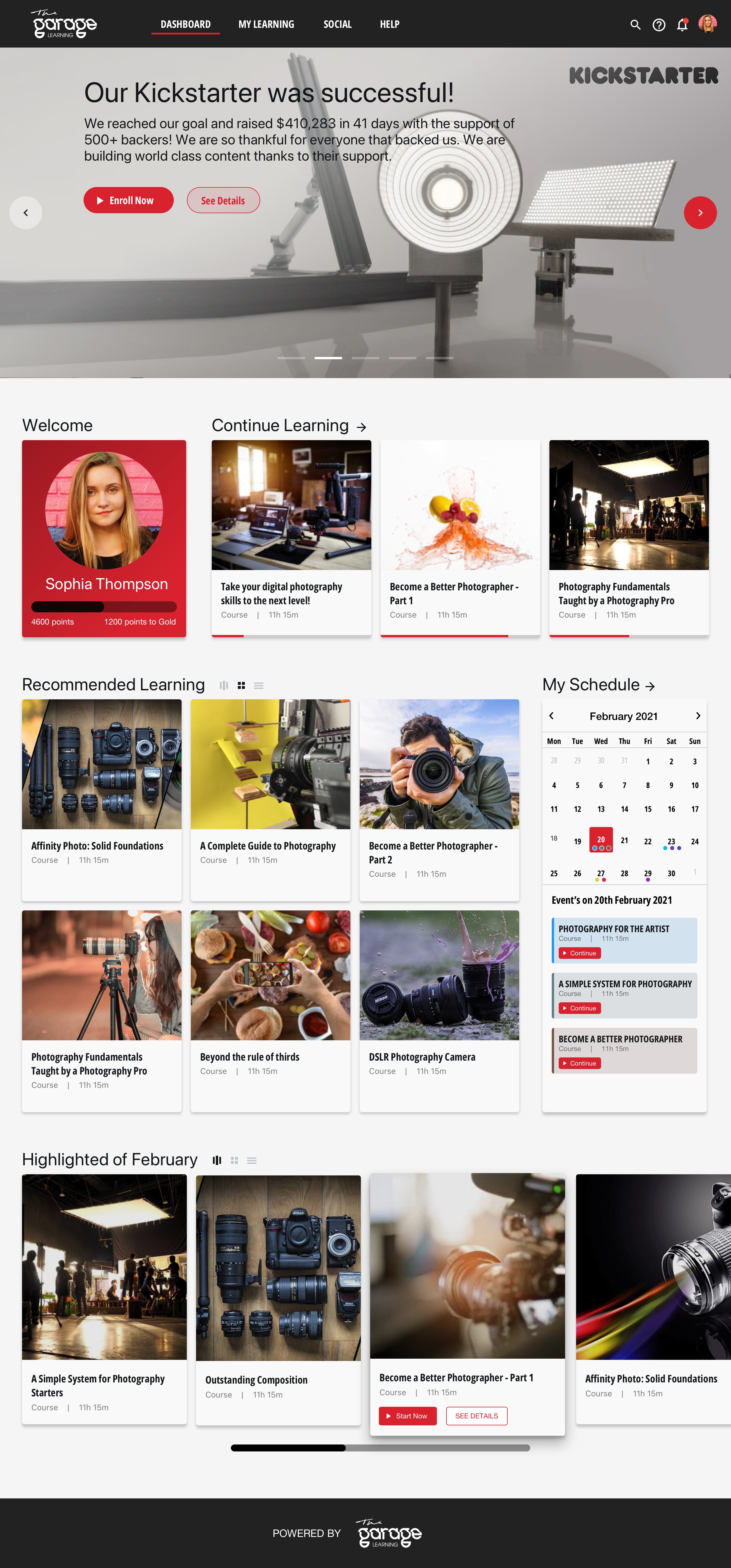 Garage Learning Creative Academy — Hero