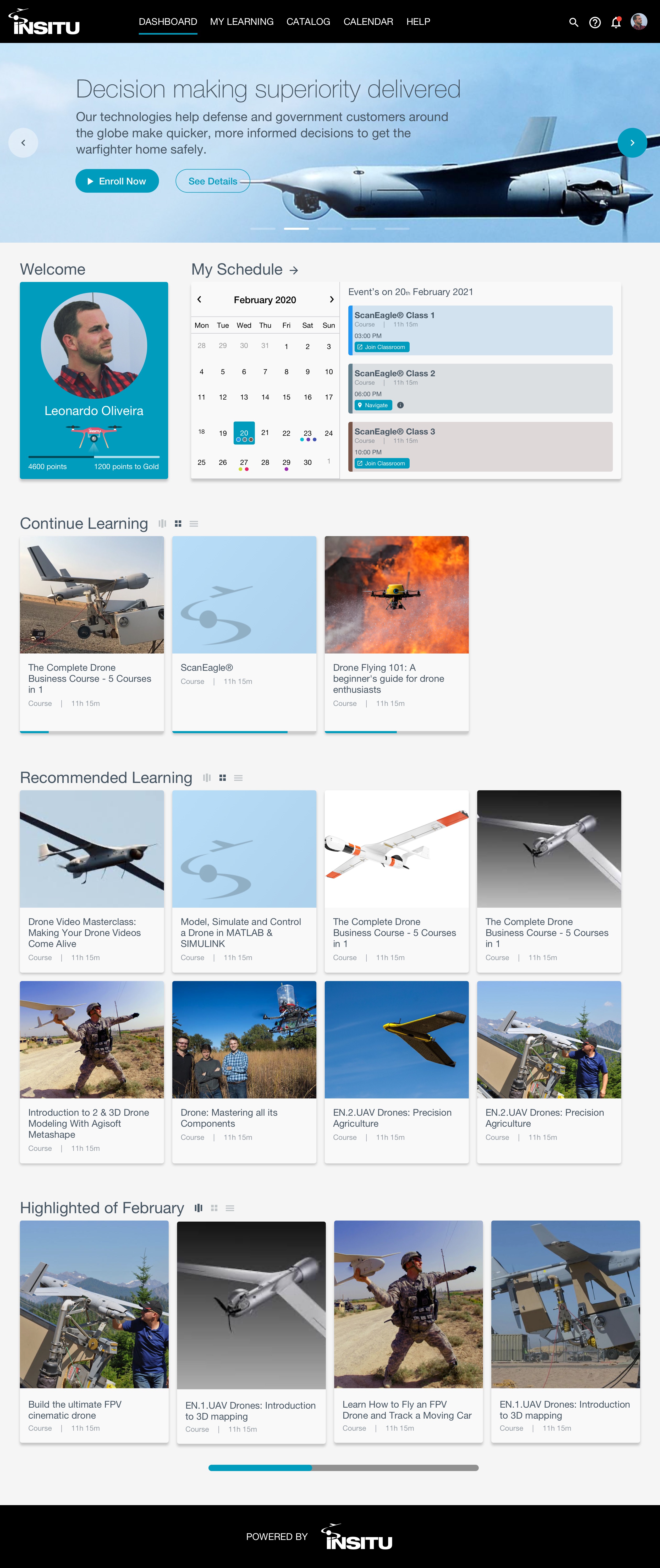 Insitu Aviation & Drone LMS — Option 2