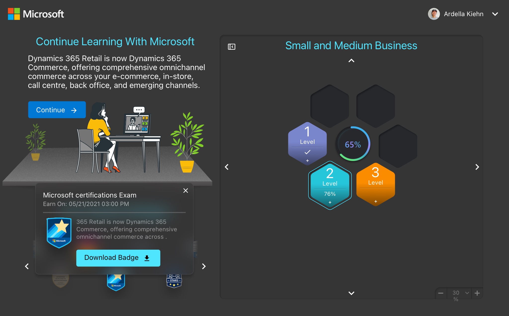 Microsoft Partner Learning Hub — Home Award Rollover
