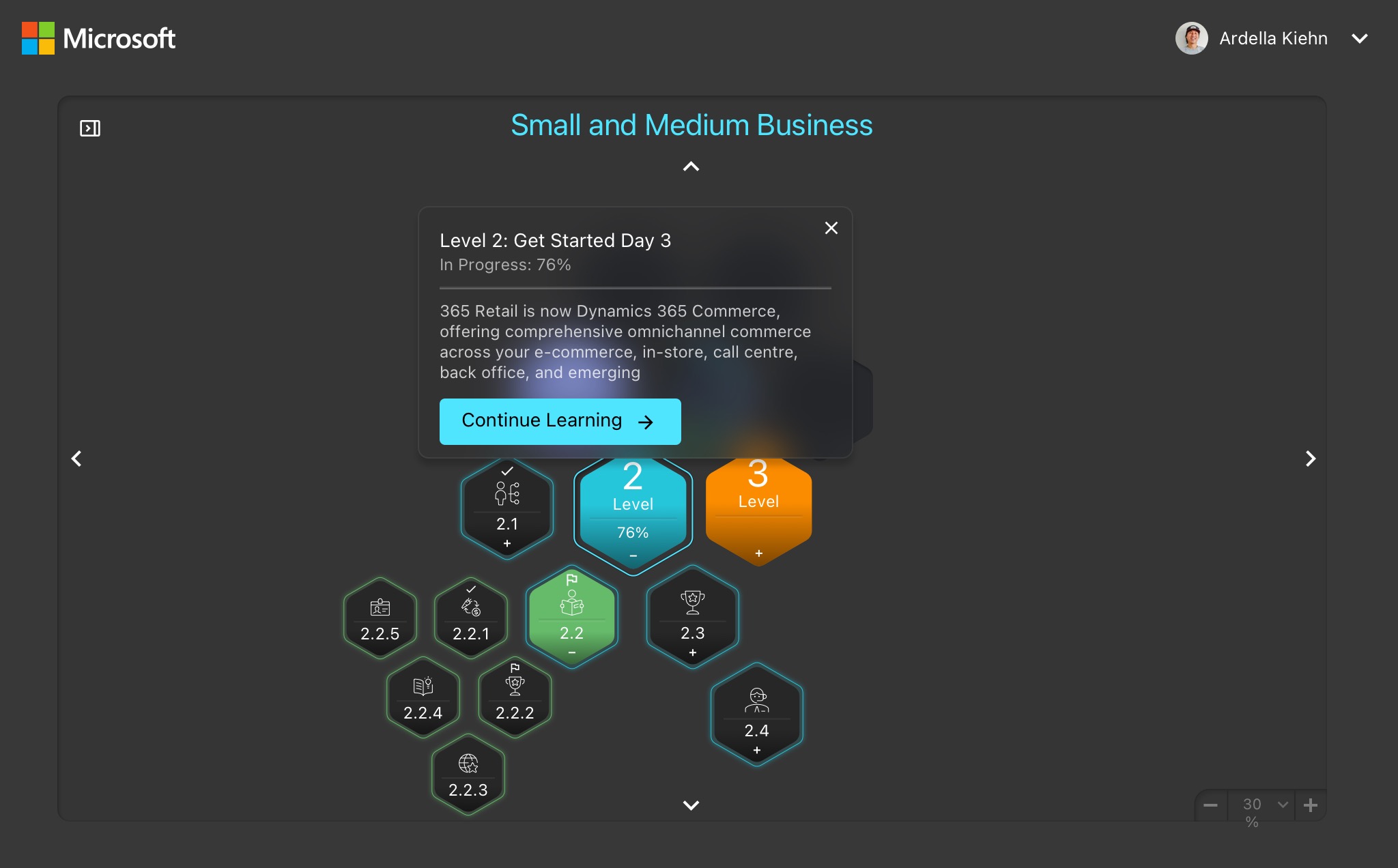 Microsoft Partner Learning Hub — Tool Tip 1