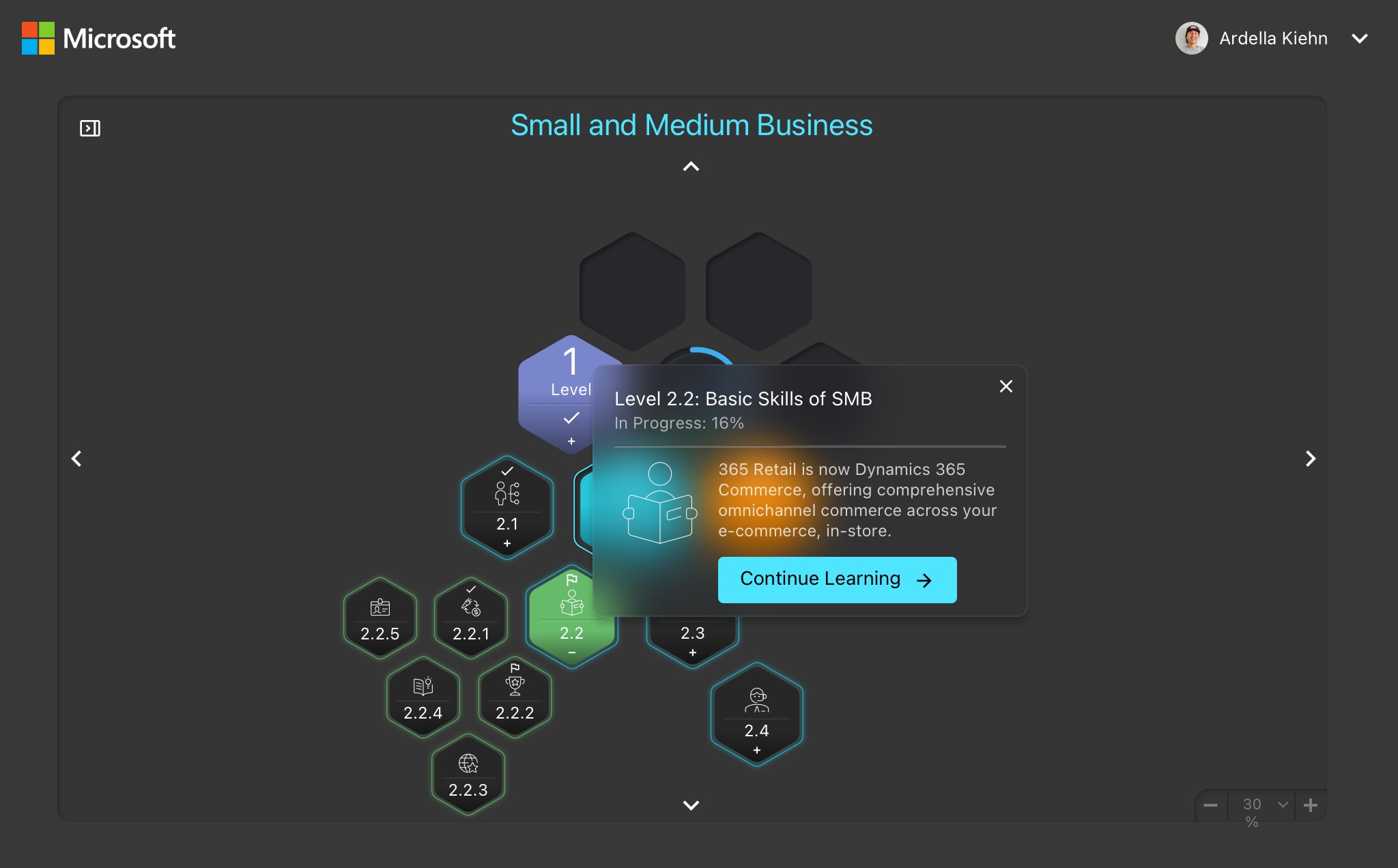 Microsoft Partner Learning Hub — Tool Tip 2