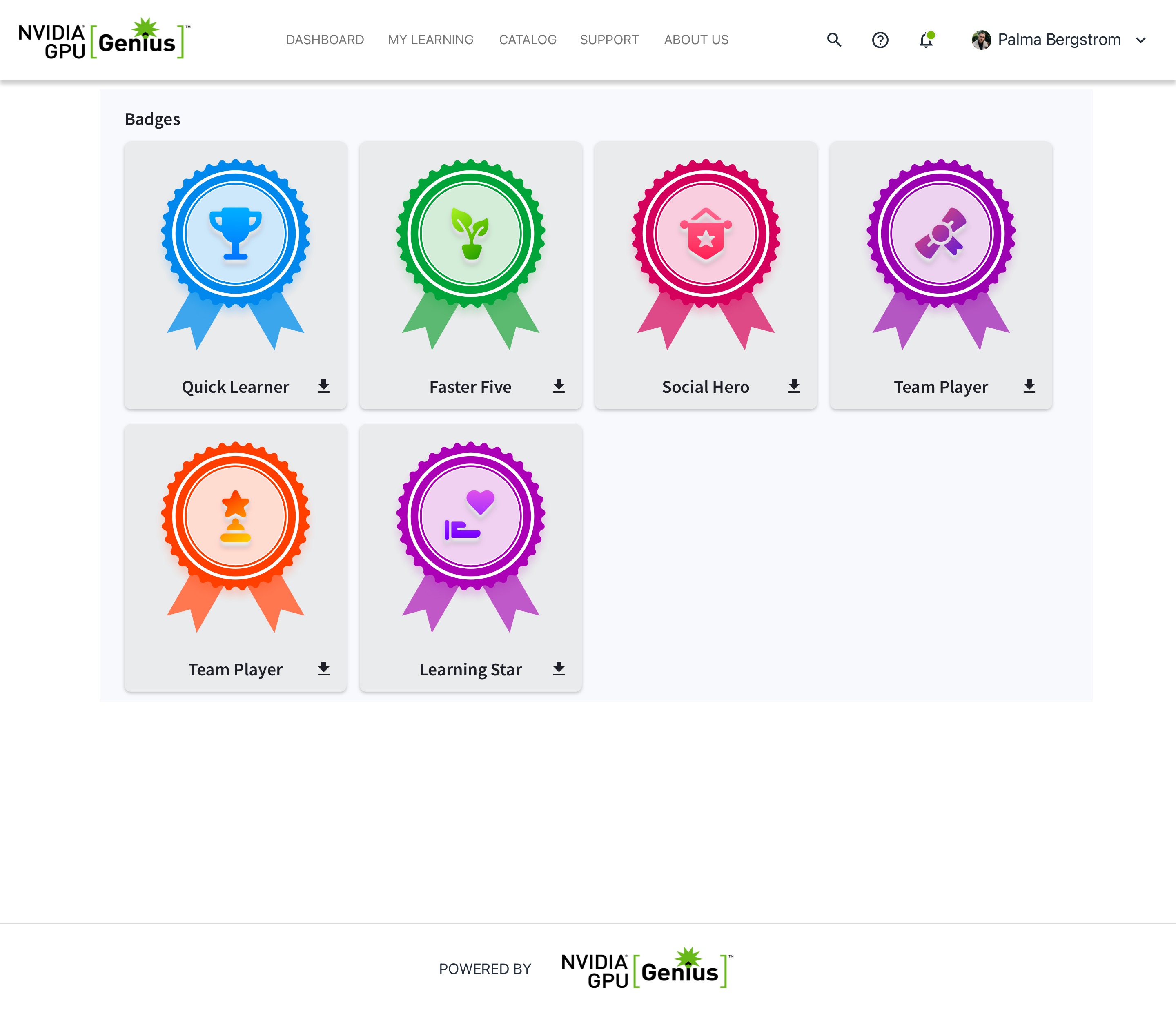 NVIDIA GPU Developer Portal — Badges