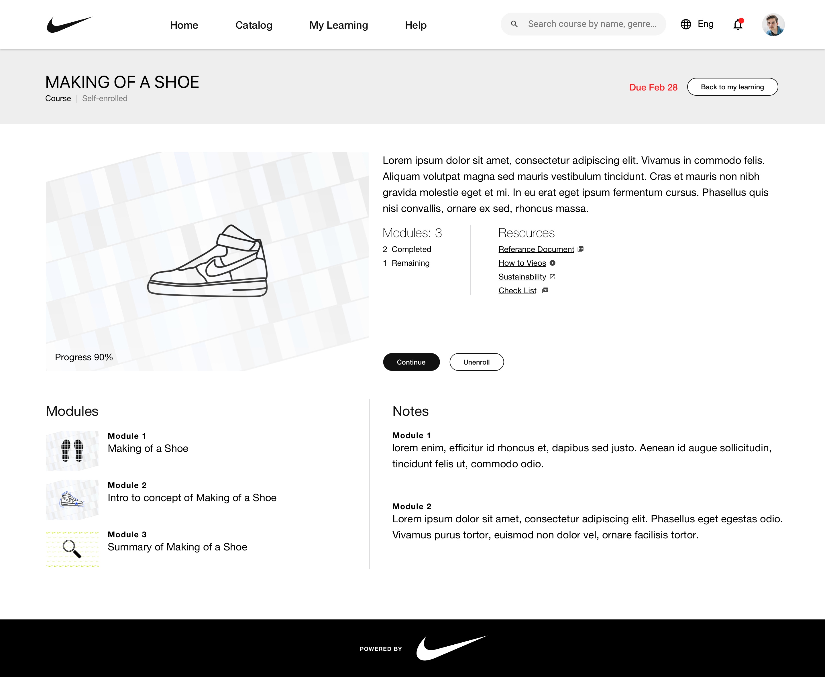 Nike Training & Learning Experience — Course Details