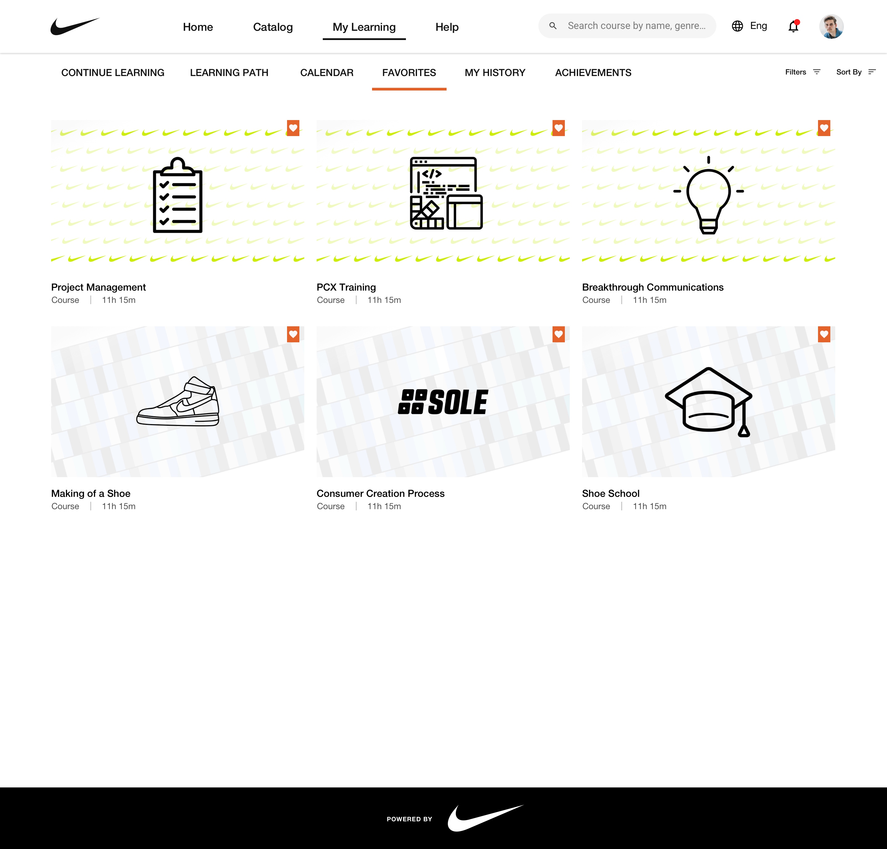 Nike Training & Learning Experience — Favorites