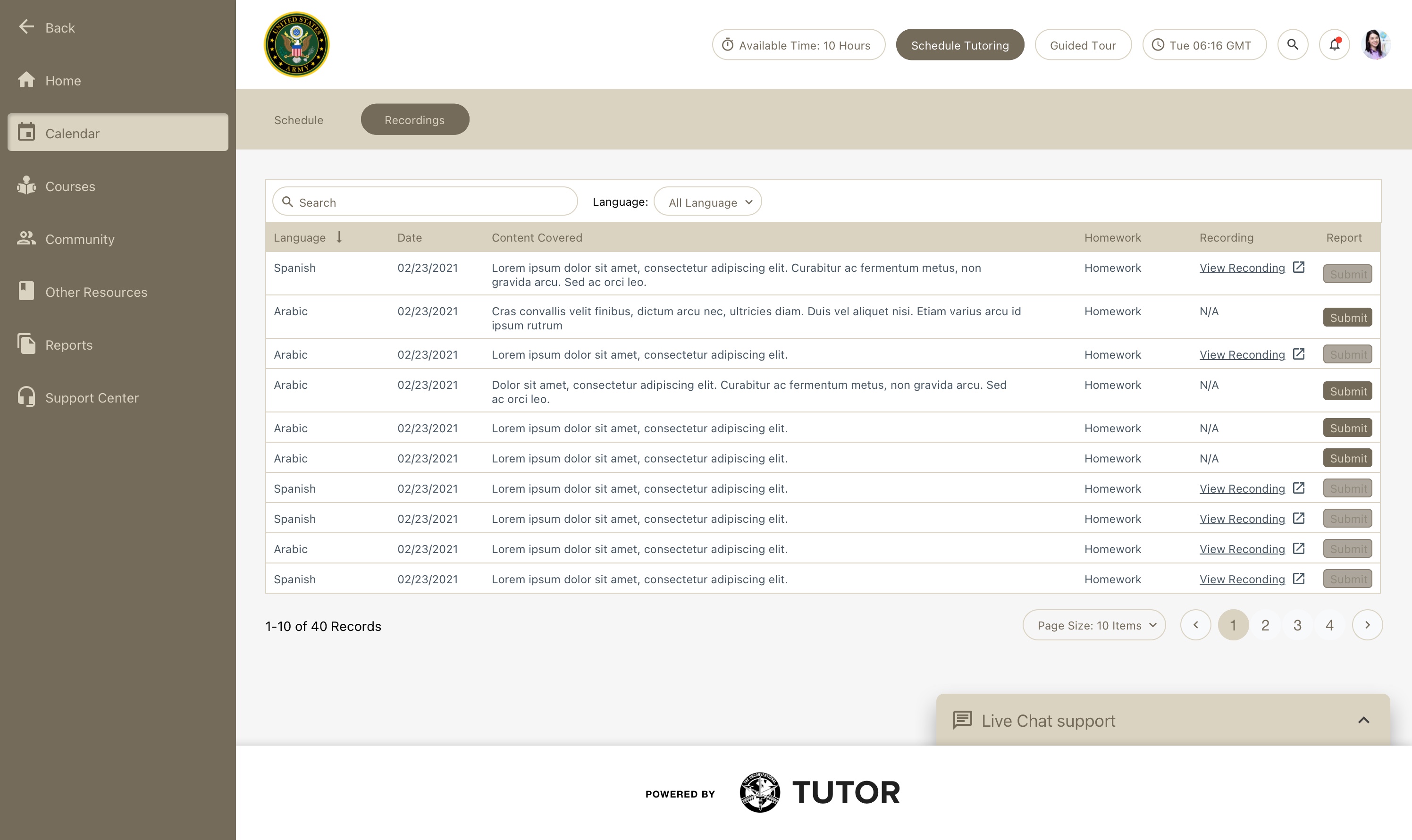 OST Digital Learning & Community — My Recordings
