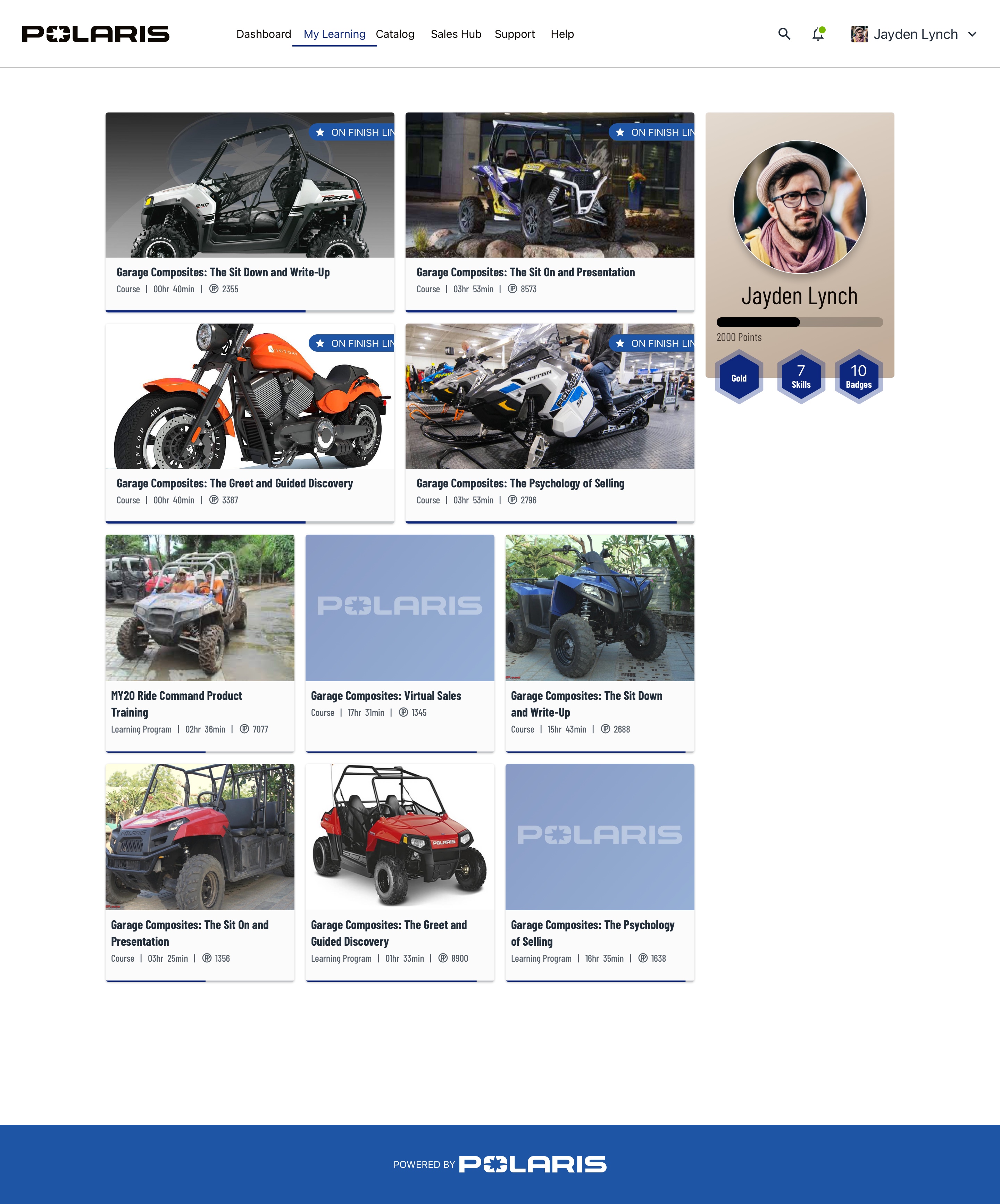 Polaris Powersports LMS — My Learning