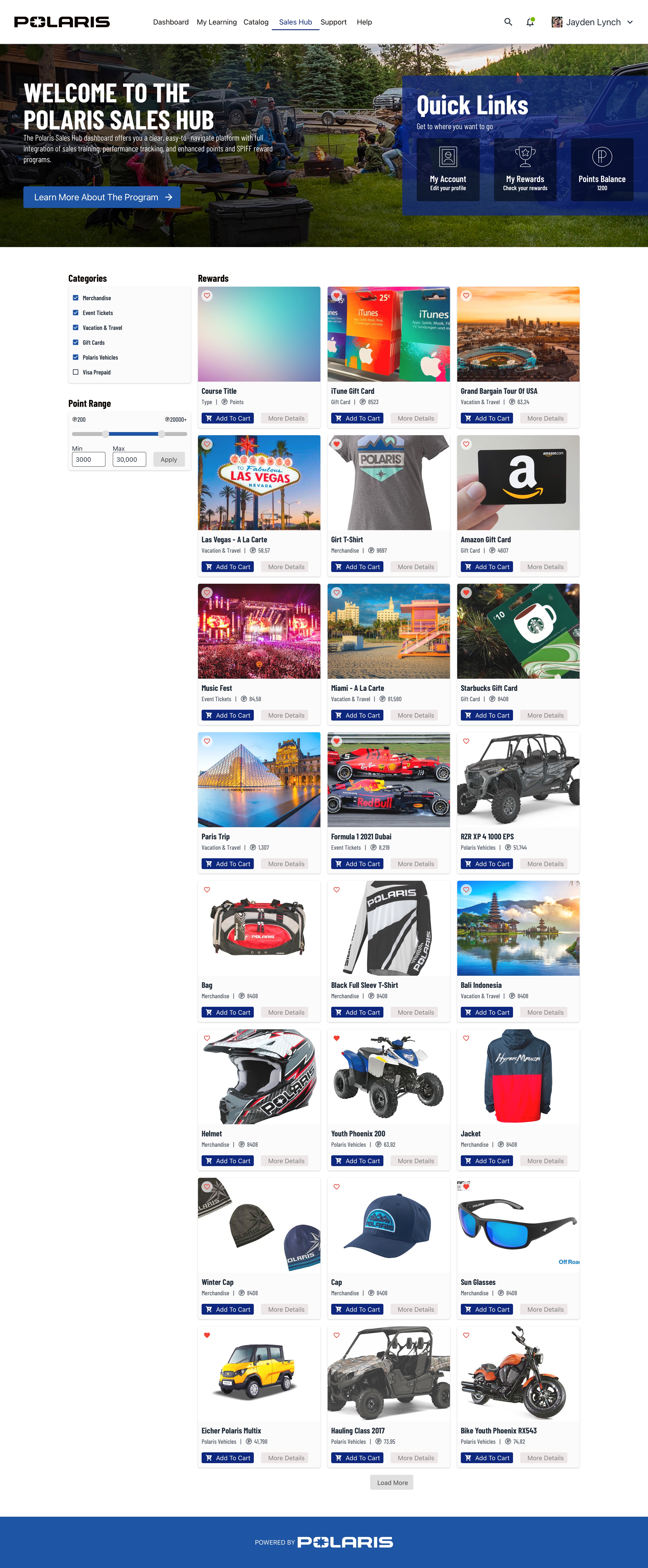Polaris Powersports LMS — Sales Hub