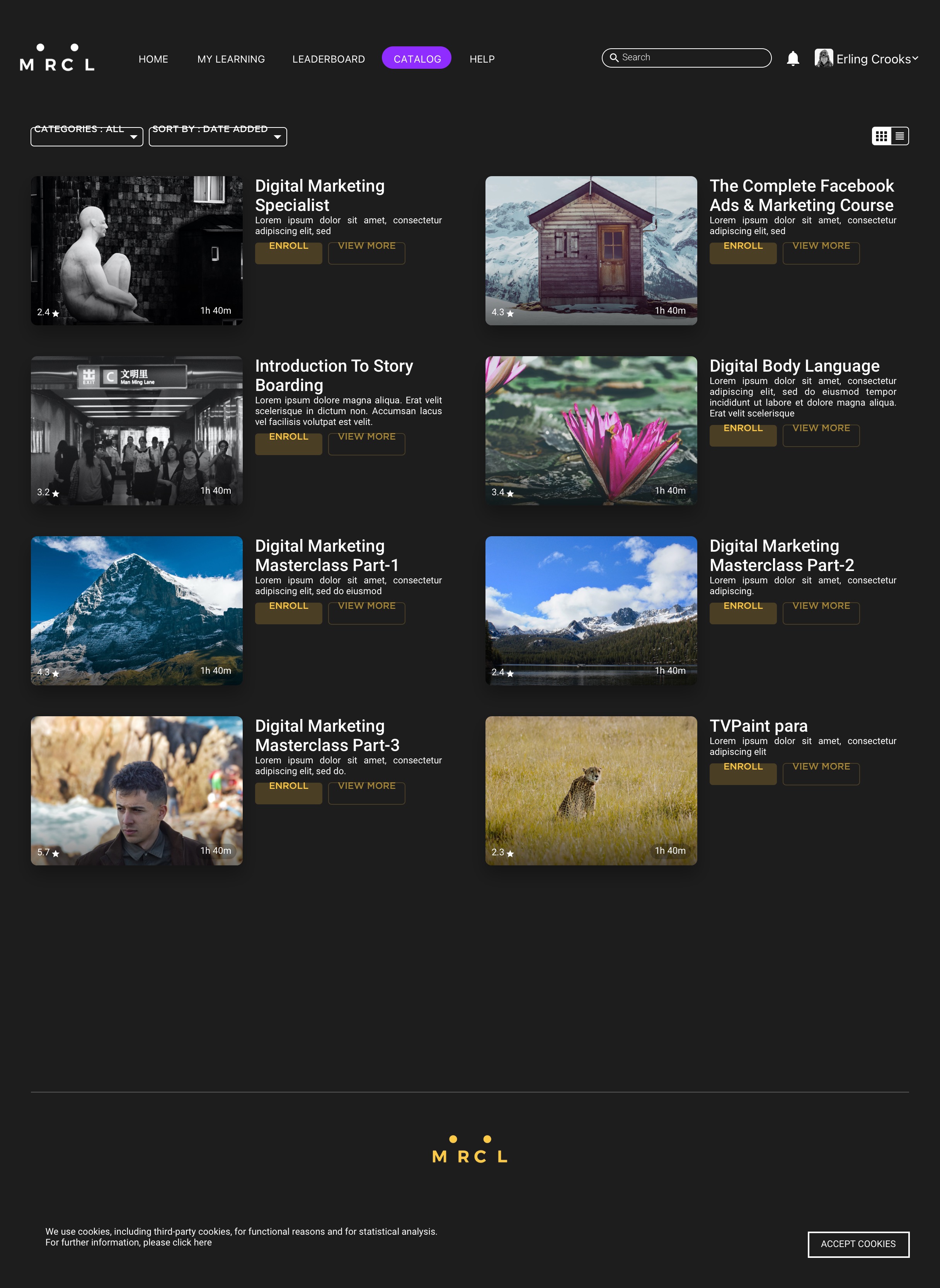Publicis Groupe Talent Learning — CataLog Grid