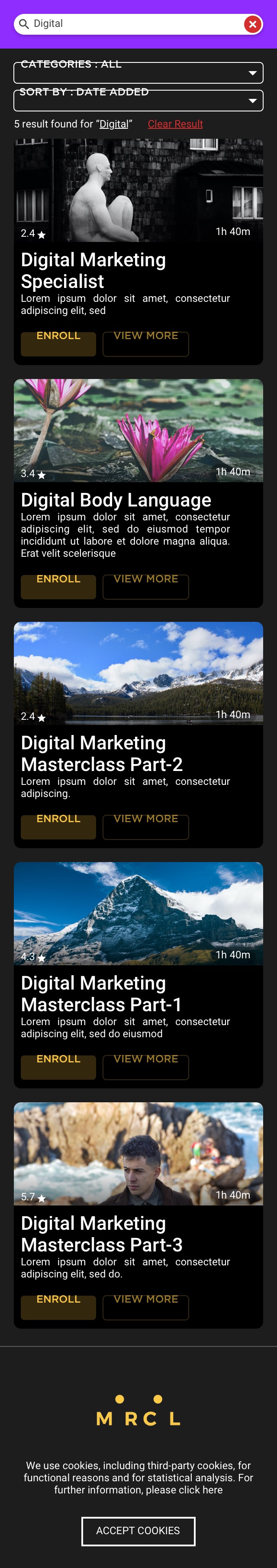 Publicis Groupe Talent Learning — Catalog Grid Mobile Copy