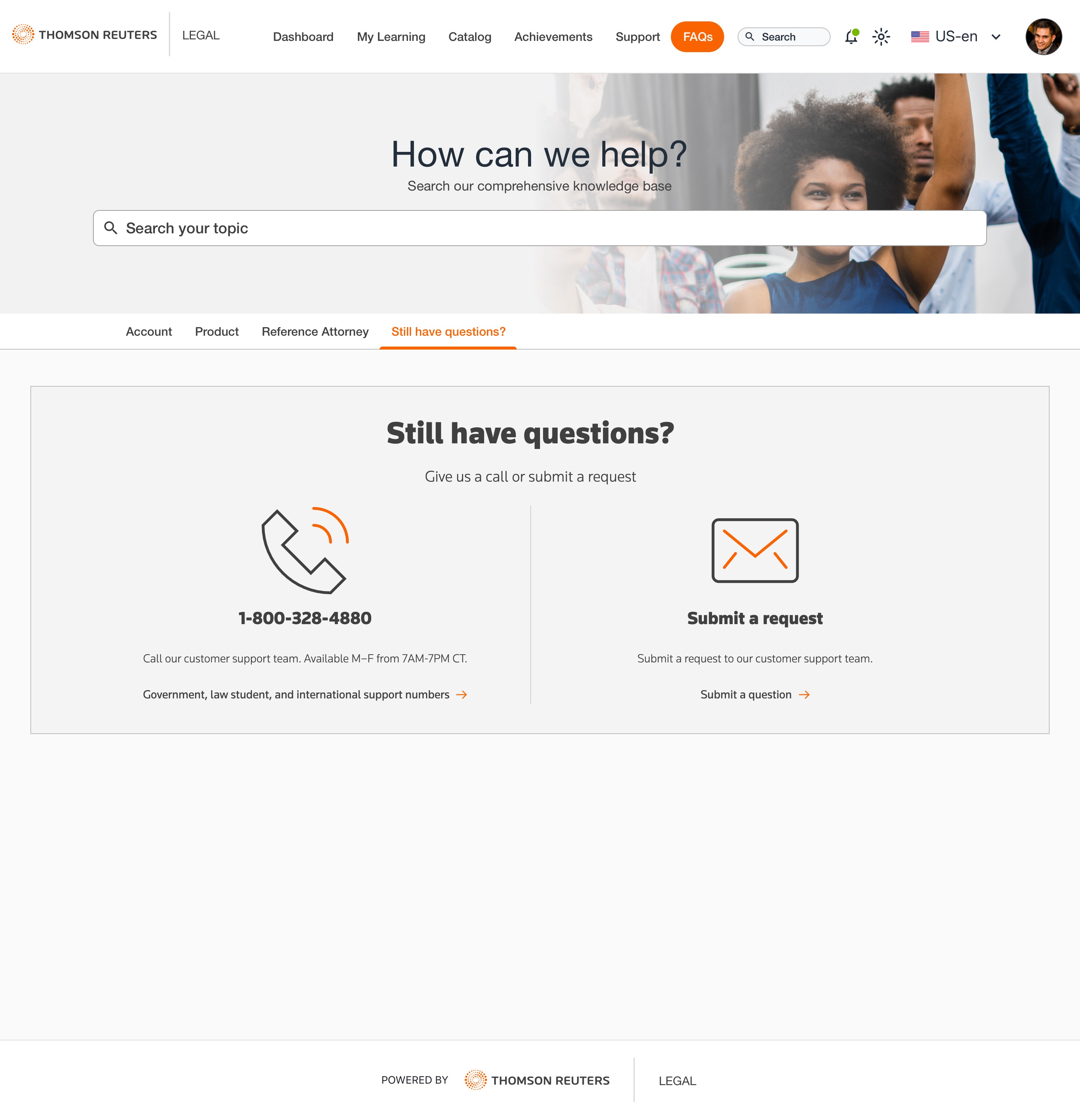 Thomson Reuters Knowledge & LMS — FAQs Help