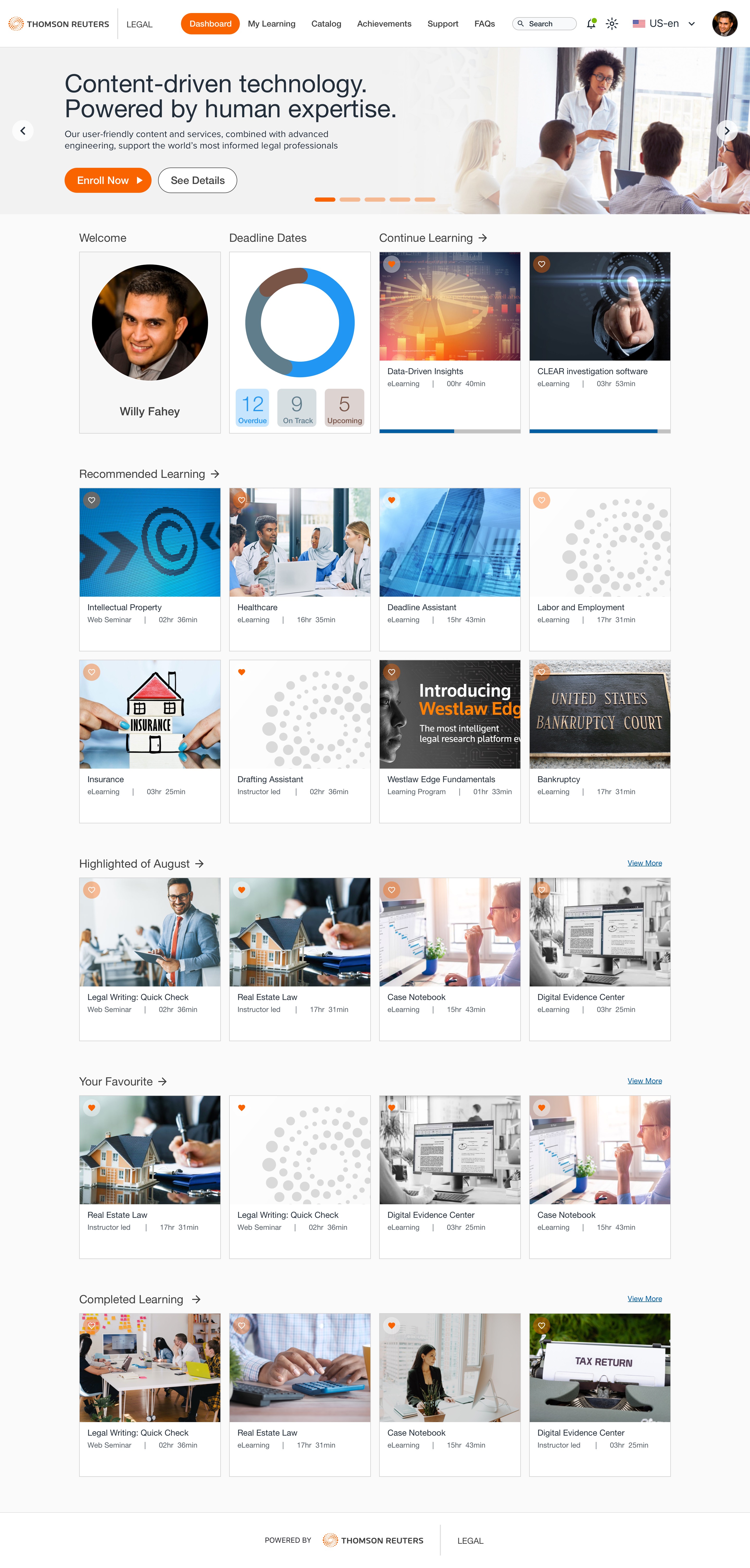 Thomson Reuters Knowledge & LMS — Hero Slide One