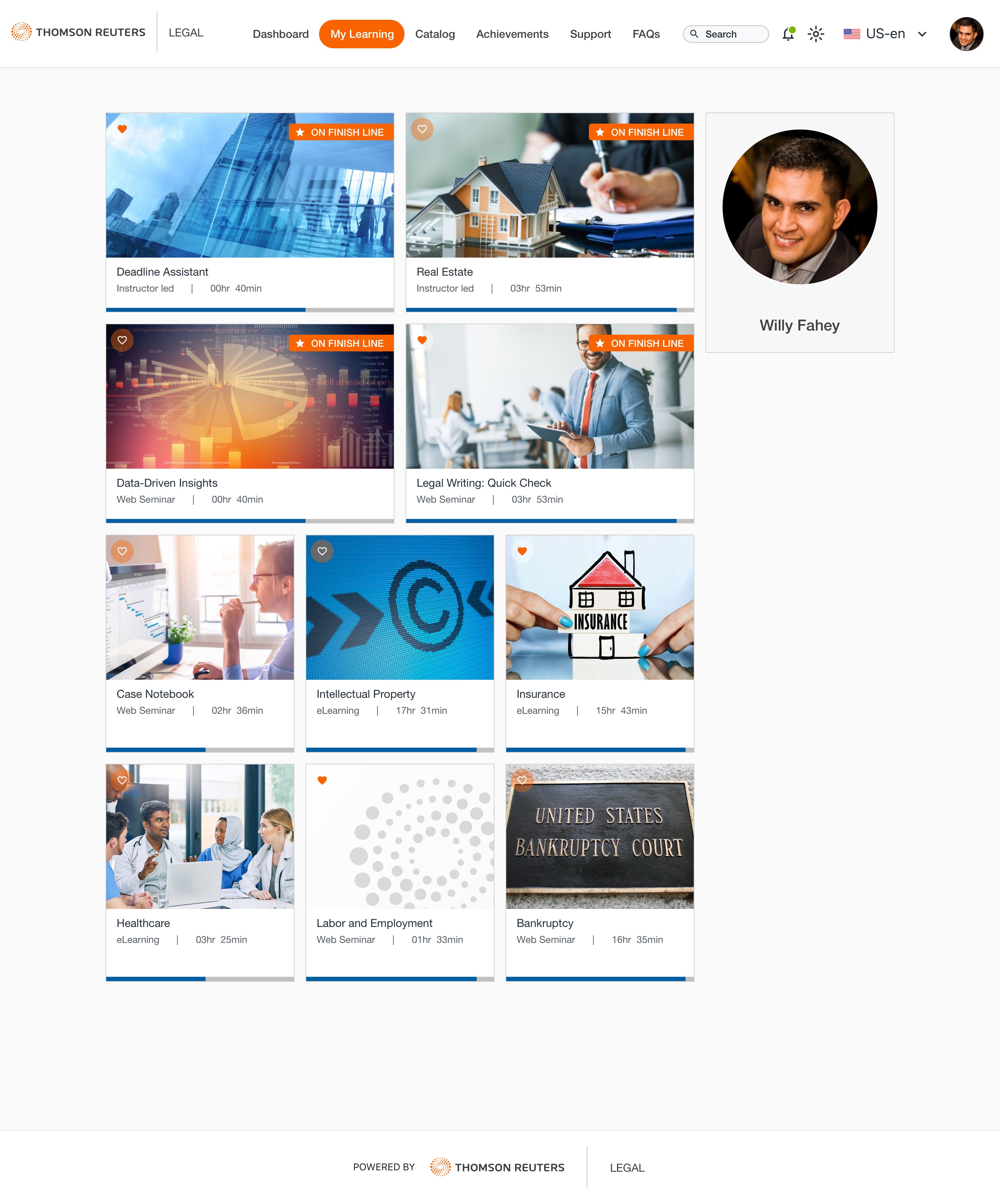 Thomson Reuters Knowledge & LMS — My Learning