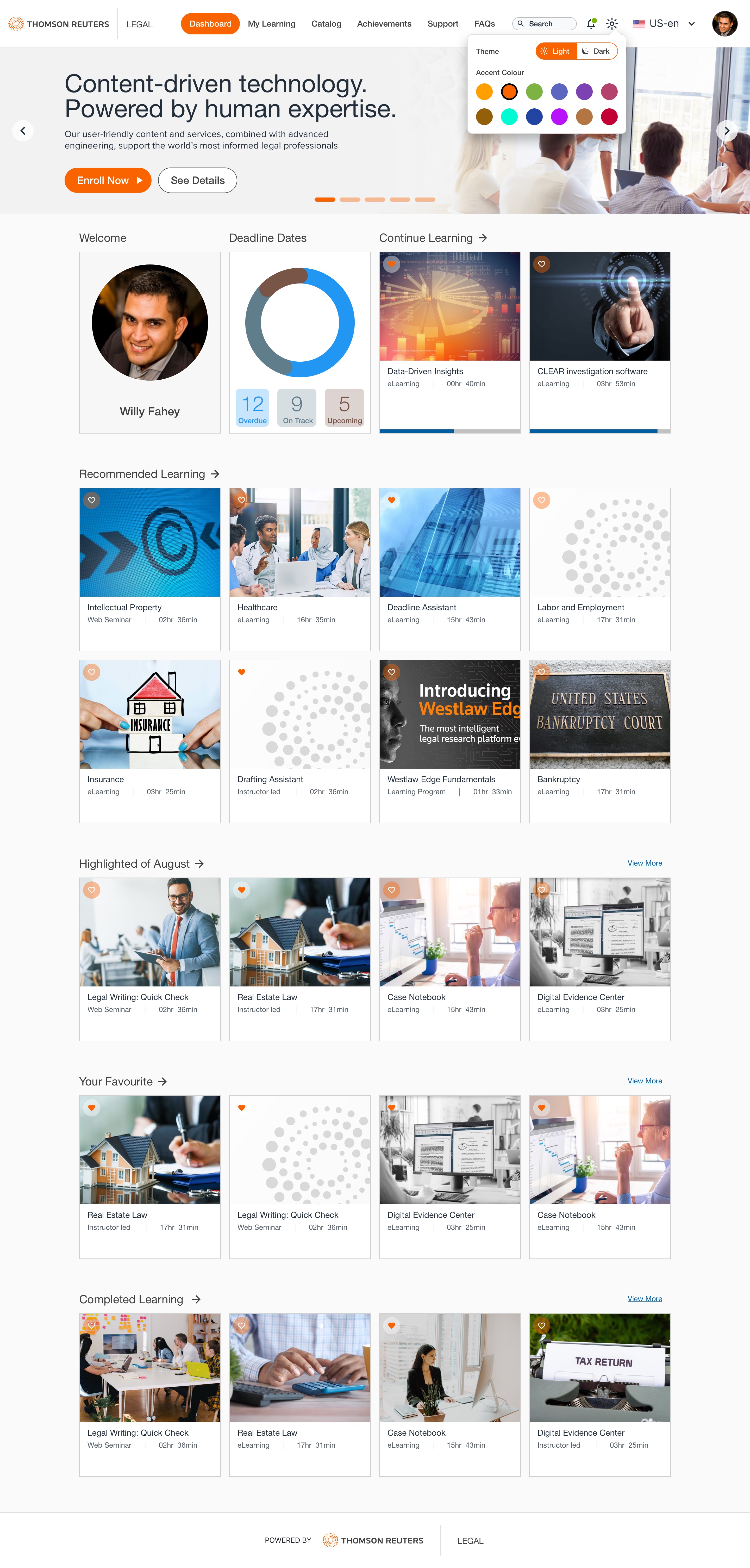 Thomson Reuters Knowledge & LMS — Theme 1