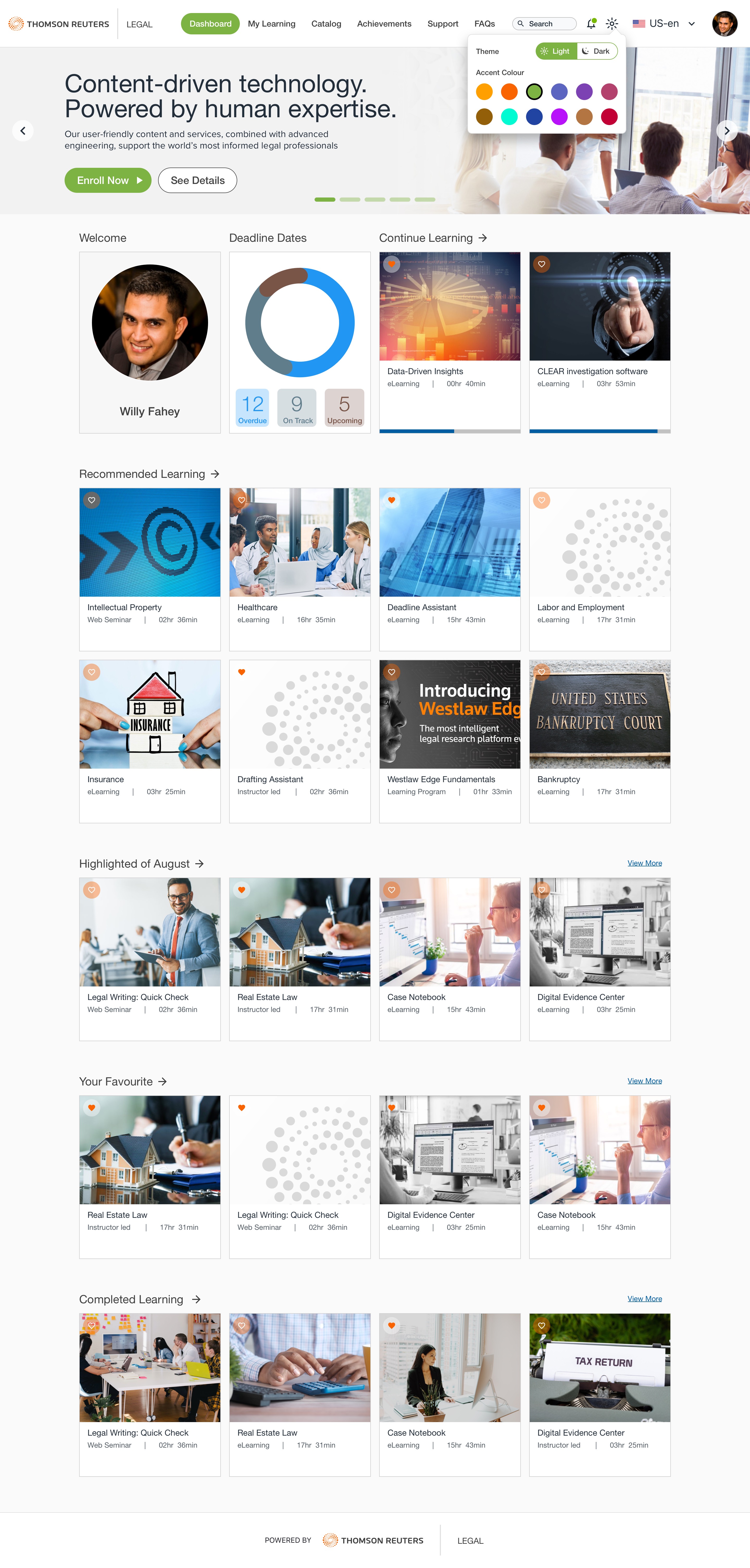 Thomson Reuters Knowledge & LMS — Theme 2