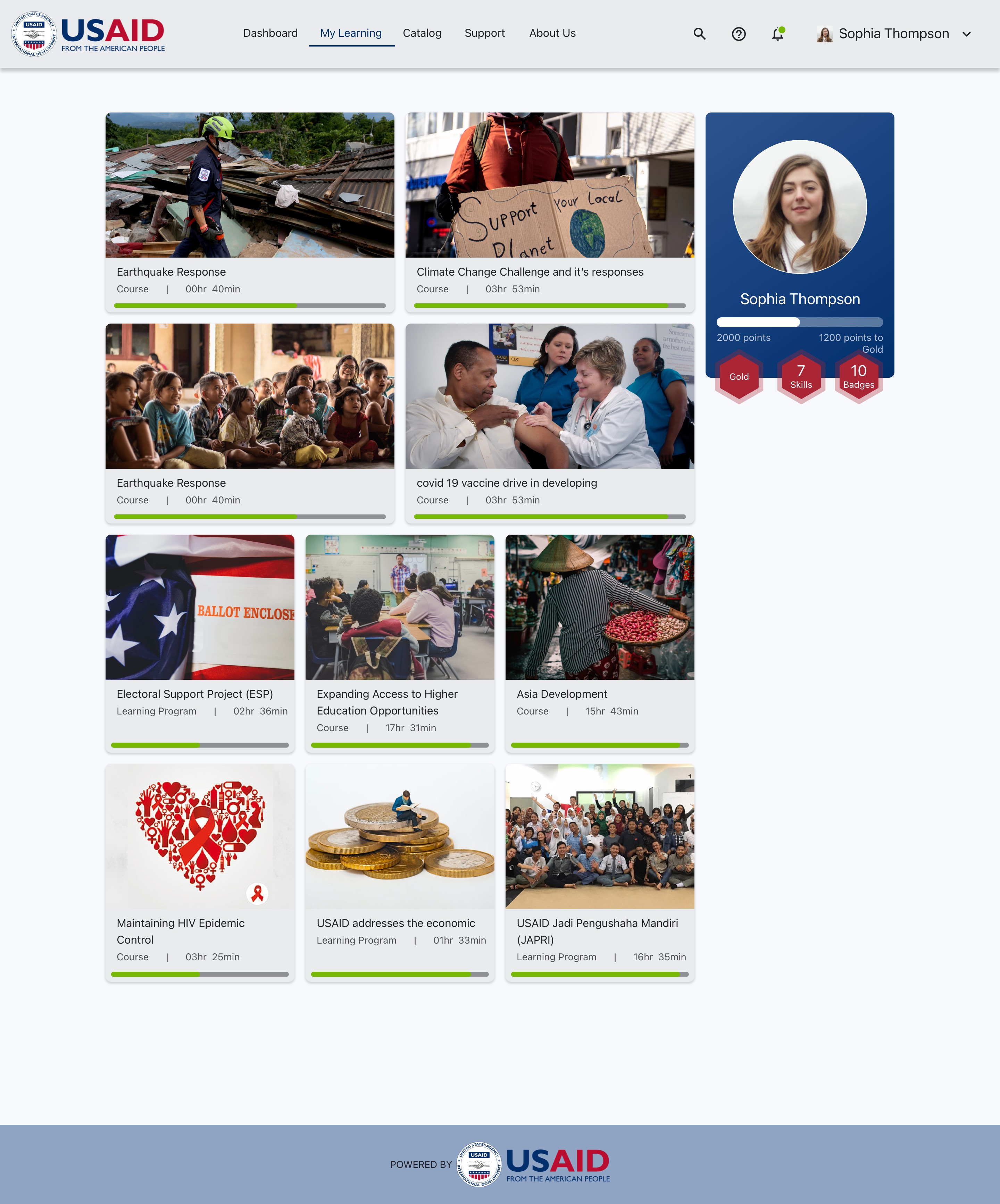 USAID Global Learning Portal — My Learning