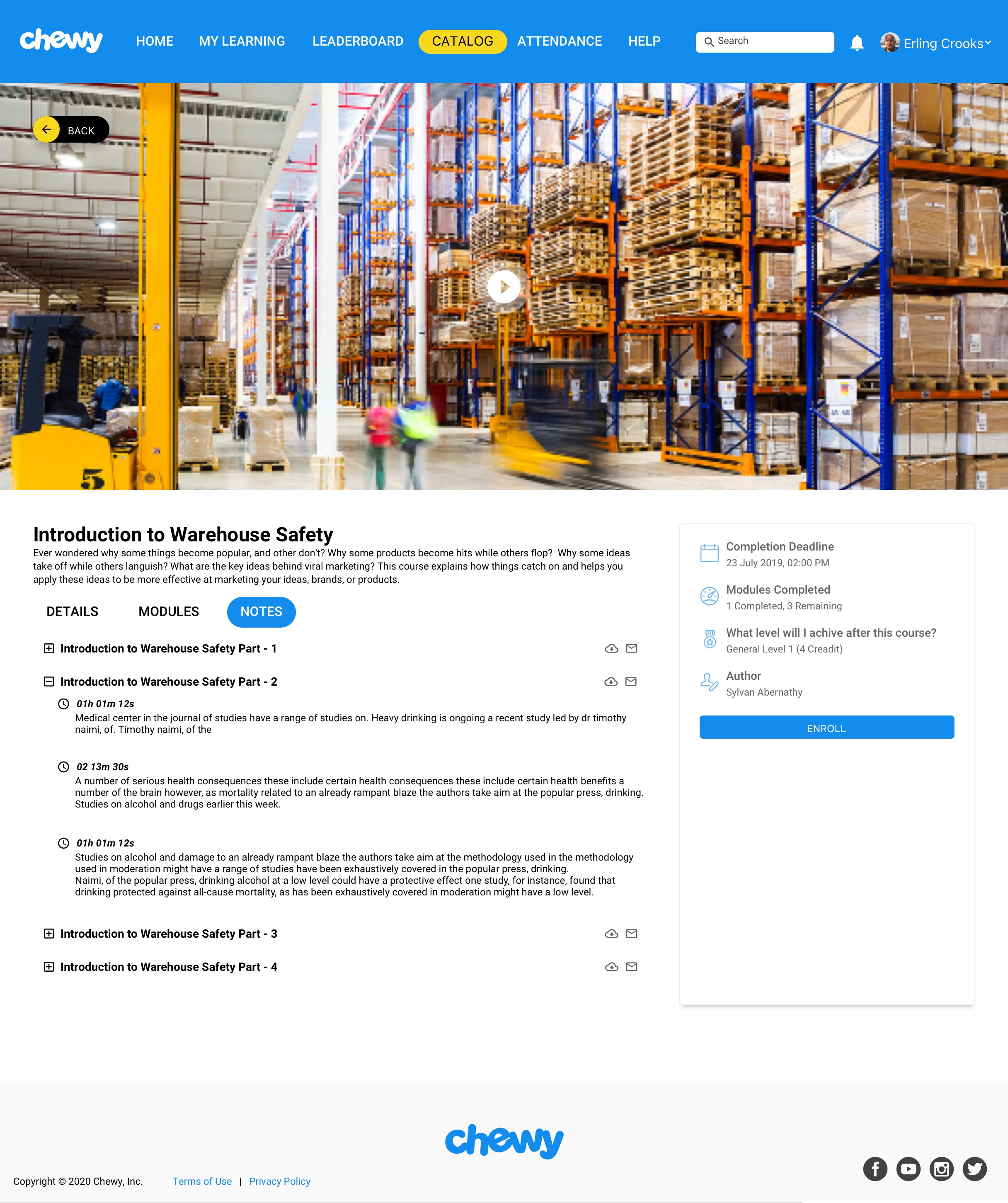 Chewy Customer Care LMS — Notes