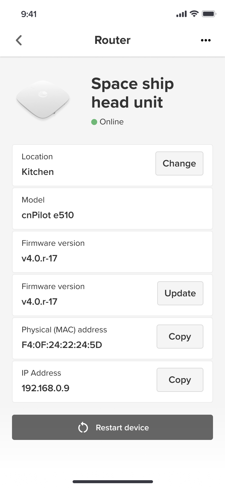 Mesh Hardware Management Wireframe